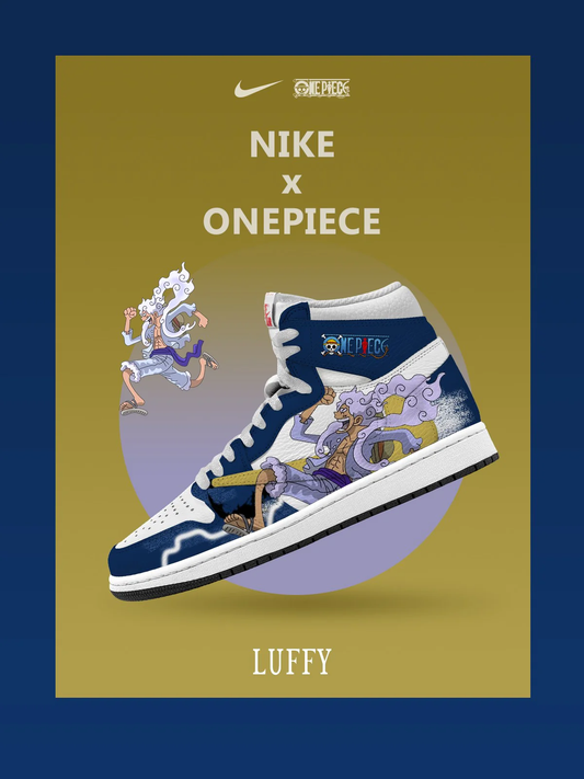 D. Luffy V.9 Custom TS High Sneakers